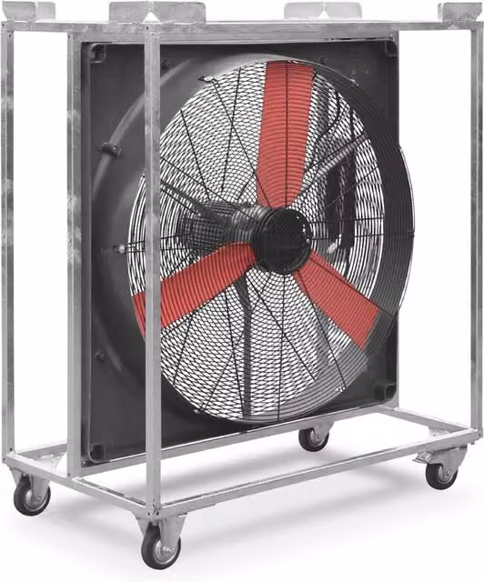Wentylator przemysłowy Trotec TTW 20000, metalowa konstrukcja, wielokolorowy, W: 130 cm, S: 107 cm
