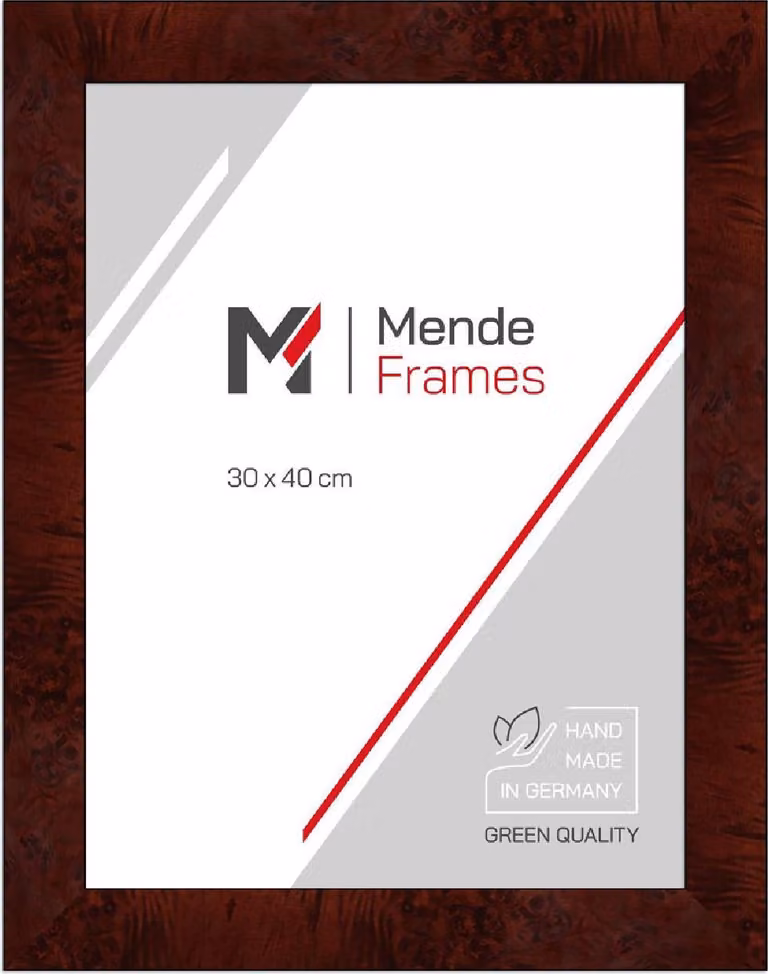 Rama do zdjęć MendeFrames, drewniana, model H14E, dekoracyjna, ciemna, wymiary 20x20 cm