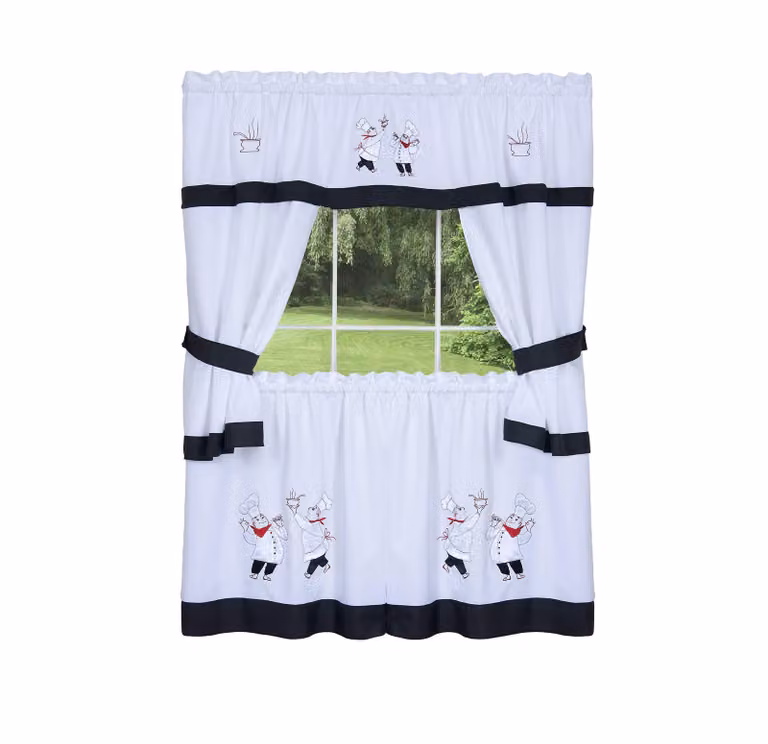 Komplet poszewek na poduszki "Cottage Topper" z motywem "Swaggers", wymiar 58x36 cali, kolekcja "Gourmet", wykonane z poliestru