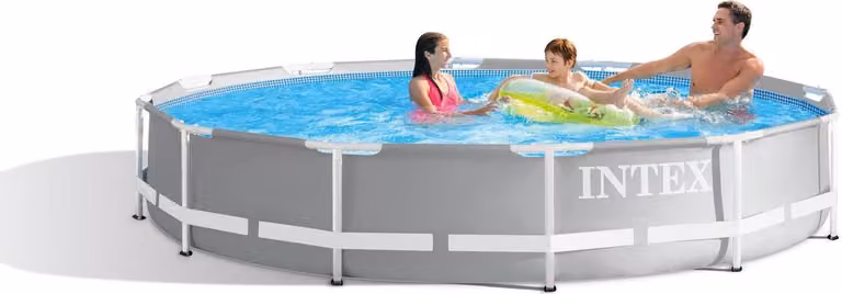 Intex 26712GN, 6503 l, Basen ramowy, Dorosły/dziecko, Niebieski, Szary, 24,9 kg