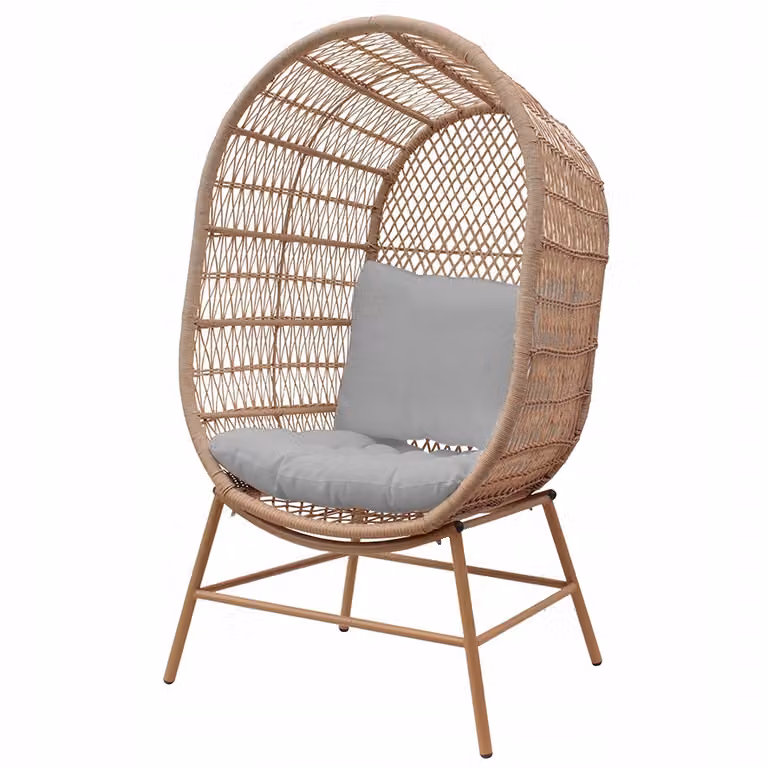 Szeroki fotel ogrodowy z rattanu Phuket Meven 83 × 73 × 145 cm
