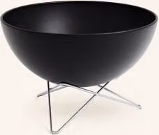 Miska ogniowa Höfats Bowl 70 czarna ze stali emaliowanej i nierdzewnej