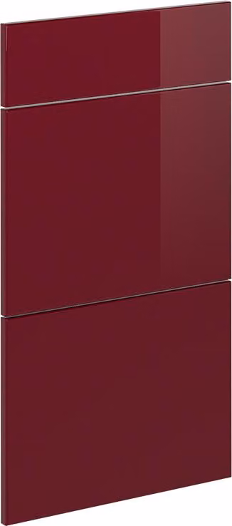 Front kuchenny Vicco R-Line Czerwony połysk 39.6 x 70.4 cm front meblowy do szafki dolnej z szufladami, Model 41254