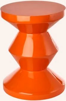 Polspotten Stołek Zig Zag orange