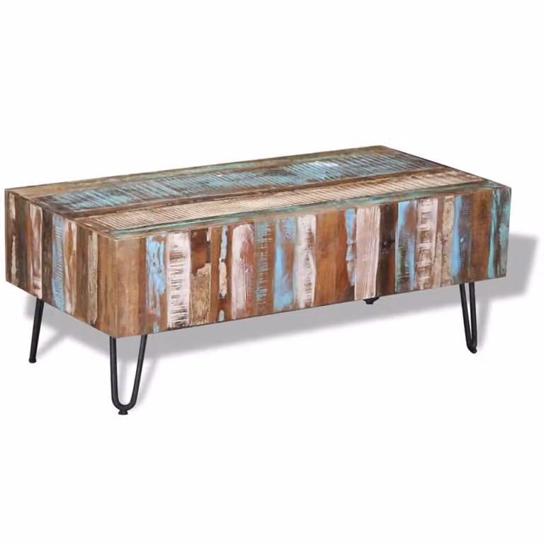 vidaXL Stolik kawowy stare drewno 100x50x38 cm