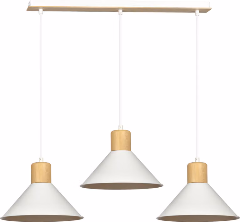 Żyrandol Emibig 3xE27 60W ROWEN 3 WHITE 1045/3
