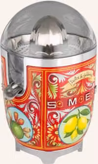 Praska do cytrusów Smeg CJF01 w kolorze czerwonym ze stali nierdzewnej i aluminium z funkcją automatycznego wyłączania