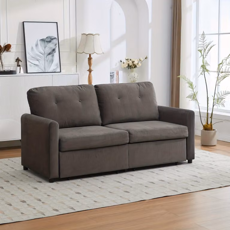 Tweezitsbank - Kompaktowa kanapa - Minimalistyczna sofa - Elegancka kanapa - Kanapa dwuosobowa - Schowek