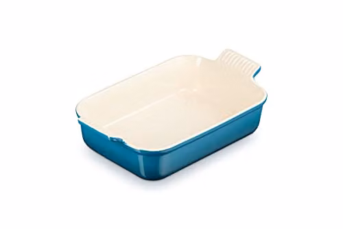 Le Creuset Heritage prostokątne naczynie, kamionka, 26 cm, 2,4 litra, głęboki morski