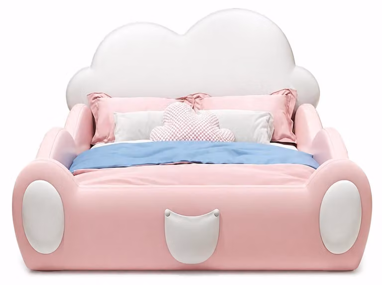 Łóżeczko dziecięce Rosa z barierkami, kształt chmurki, wielofunkcyjne