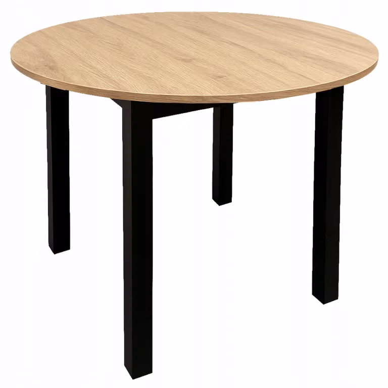 Stół jadalniany nowoczesny skandynawski kuchnia salon Wiktor Ø110 cm dąb