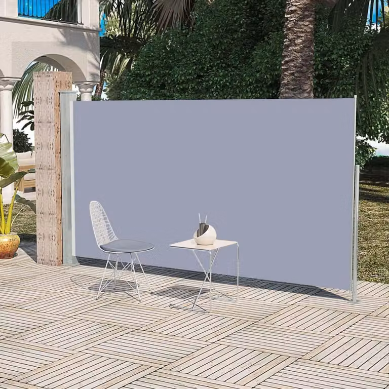 Maison Exclusive – rozkładana markiza boczna 160 x 300 cm, szara