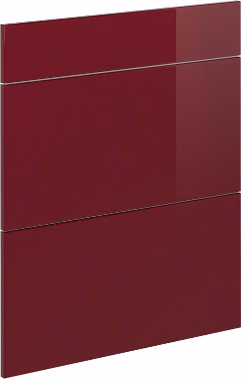 Front kuchenny Vicco R-Line Czerwony połysk 59.6 x 70.4 cm front meblowy do szafki dolnej z szufladami, Model 41253