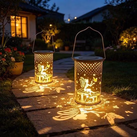 Lampki solarnе w kształcie motyli, 2 sztuki, wodoodporne lampy solarne do użytku zewnętrznego, wiszące lampy solarne do ogrodu, balkonu, tarasu, dekoracja