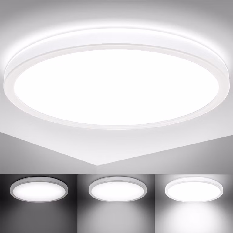 Lampa sufitowa LED panel ultra-płaski sufit światło pośrednie salon korytarz biały