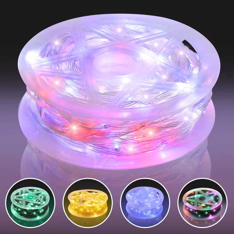 Jayseuw 20M 200 LED łańcuch świetlny Ciepła biel 10 trybów świecenia Łańcuchy świetlne Impreza Ogród Dekoracje Świąteczne oświetlenie Przezroczysty kabel