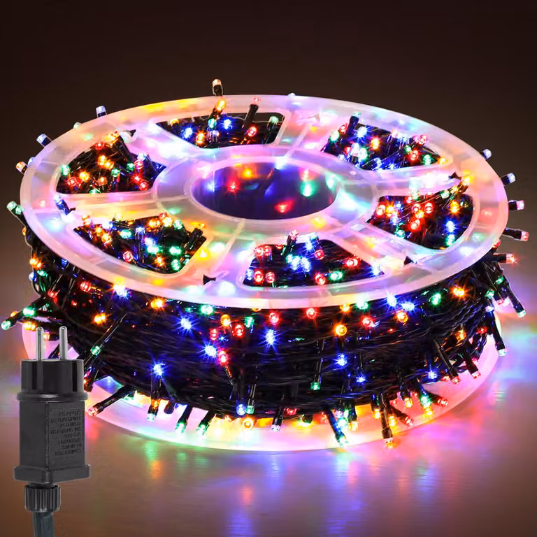 Faziango 30M LED Fairy Lights 300LEDs 8 trybów z funkcją pamięci, Christmas Party Garden Operation Twinkling Star Effect Dekoracja kolorowa