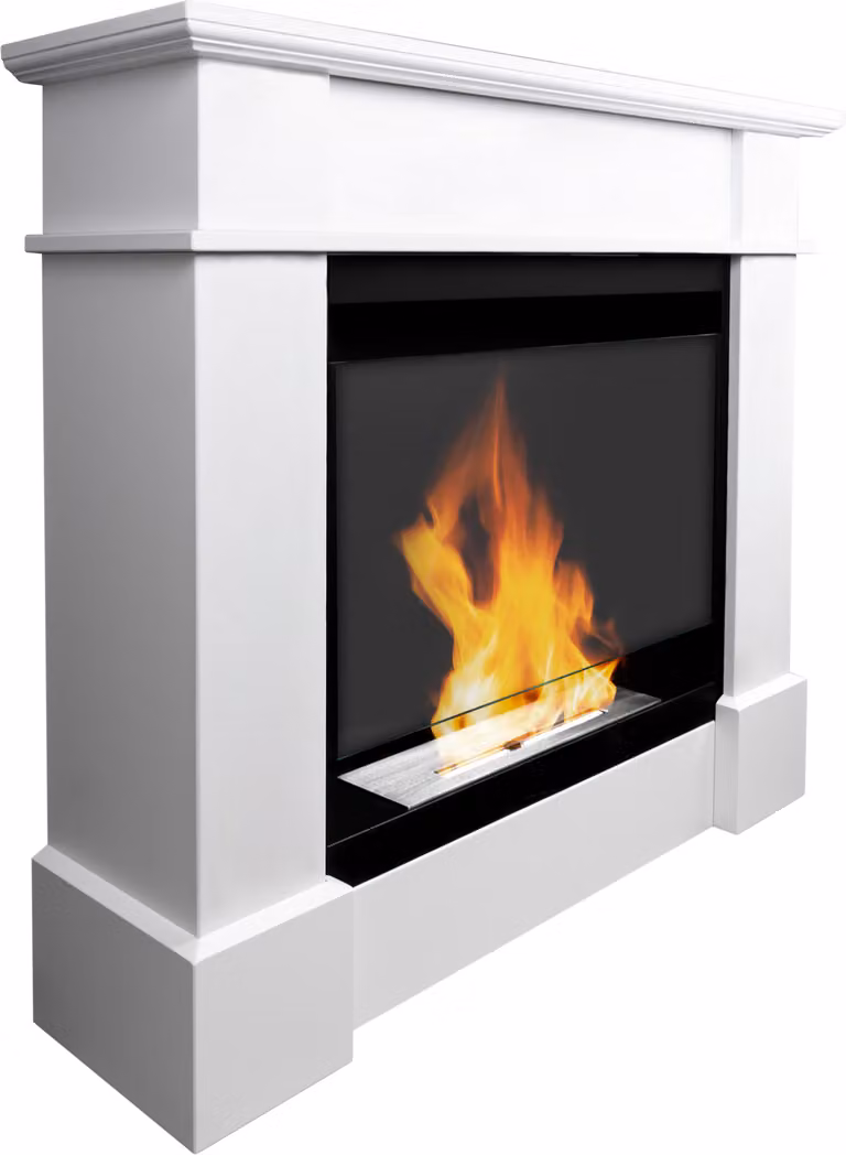 Campo24 kominek na bioetanol Paula - kominek dekoracyjny do wnętrz, nowoczesny design, bezwonny, bezpieczny i przyjazny dla środowiska