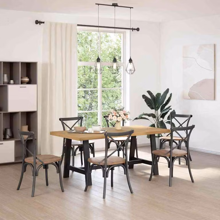Maison Exclusive – stół do jadalni NOAIN Nogi w kształcie litery A 180 x 90 x 75 cm Lite drewno sosnowe
