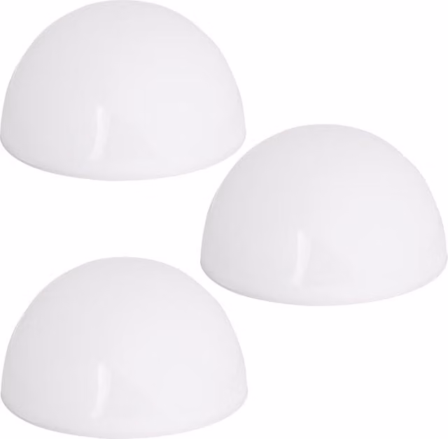 Zestaw 3 białych lamp solarnych LED monzana® do ogrodu i na ścieżkę z czujnikiem zmierzchu i klasą ochrony IP44