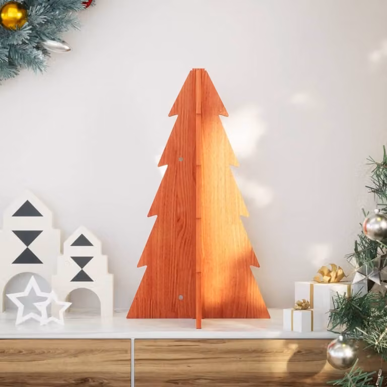 Maison Exclusive – choinka bożonarodzeniowa do dekoracji 69,5 cm Lite drewno sosnowe