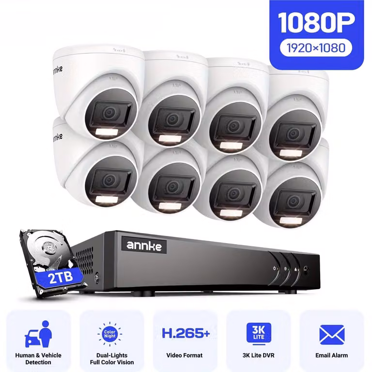 Zestaw kamer monitoringu - Monitoring wizyjny - Kamery monitoringu - System CCTV - Kamery nadzoru